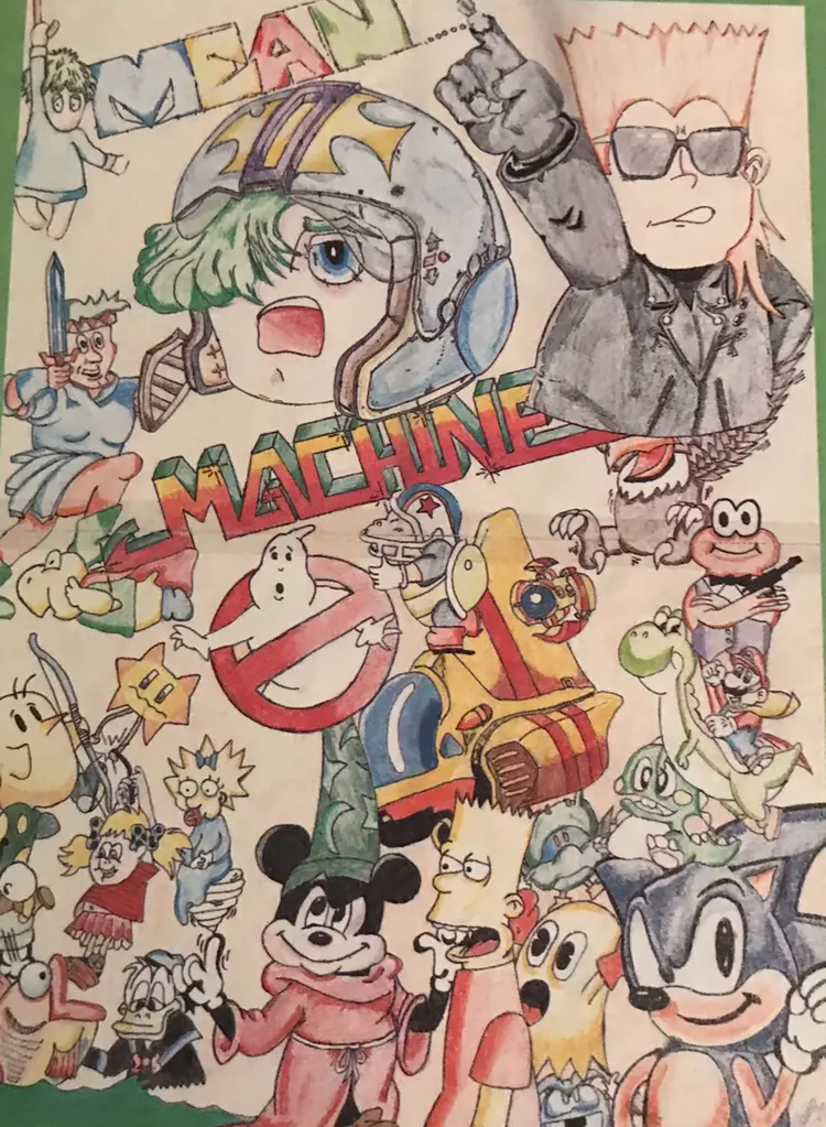Mean Machines Magazine reader artwork.