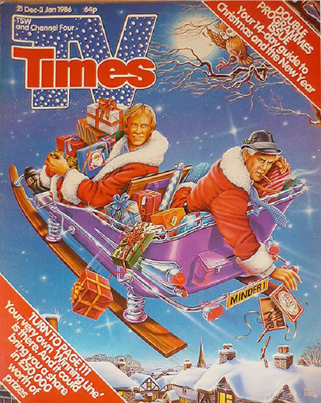 80s Christmas TV Times
