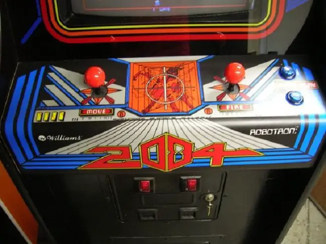 Robotron 2084 arcade cab controls