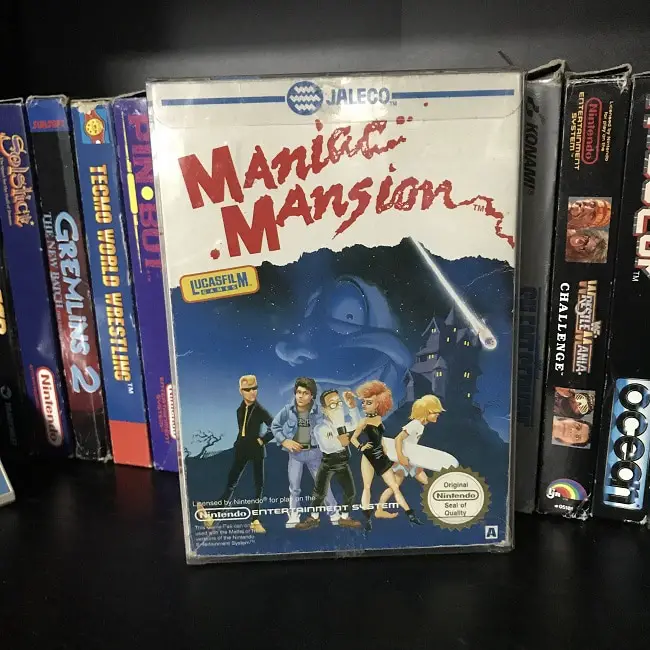 Maniac Mansion NES point and click game