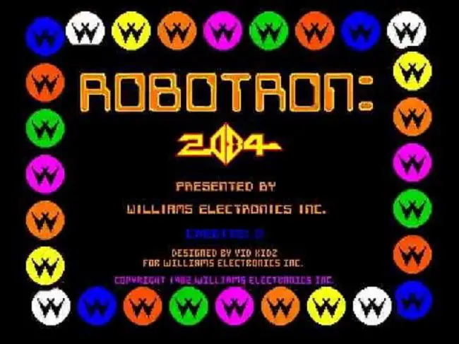 Robotron 2084 arcade title screen