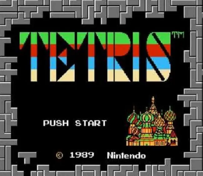 Tetris title screen - top 10 NES Games