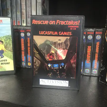 My copy of Rescue on Fractalus for the C64