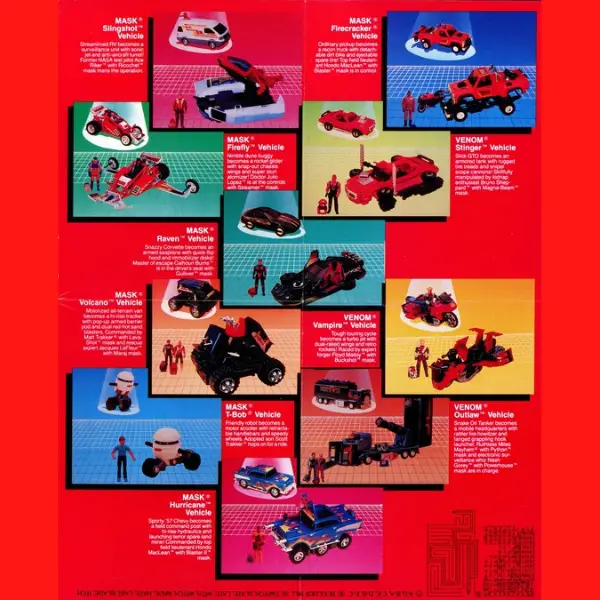 Kenner MASK Toys series 2 Vehicles