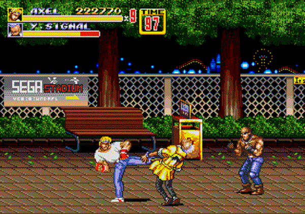Streets of Rage 2 on the Sega Mega Drive