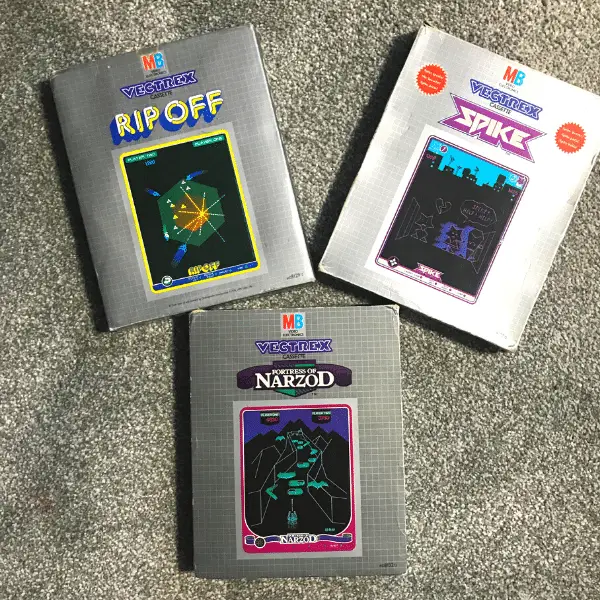 Rip Off Spike and Fortess of Narzod are 3 of Darren's best Vectrex games