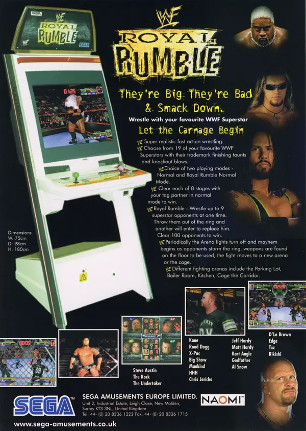WWF Royal Rumble Arcade game by Sega