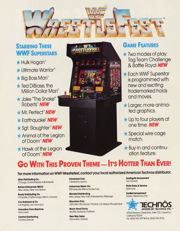 WWF WrestleFest the Arcade Game